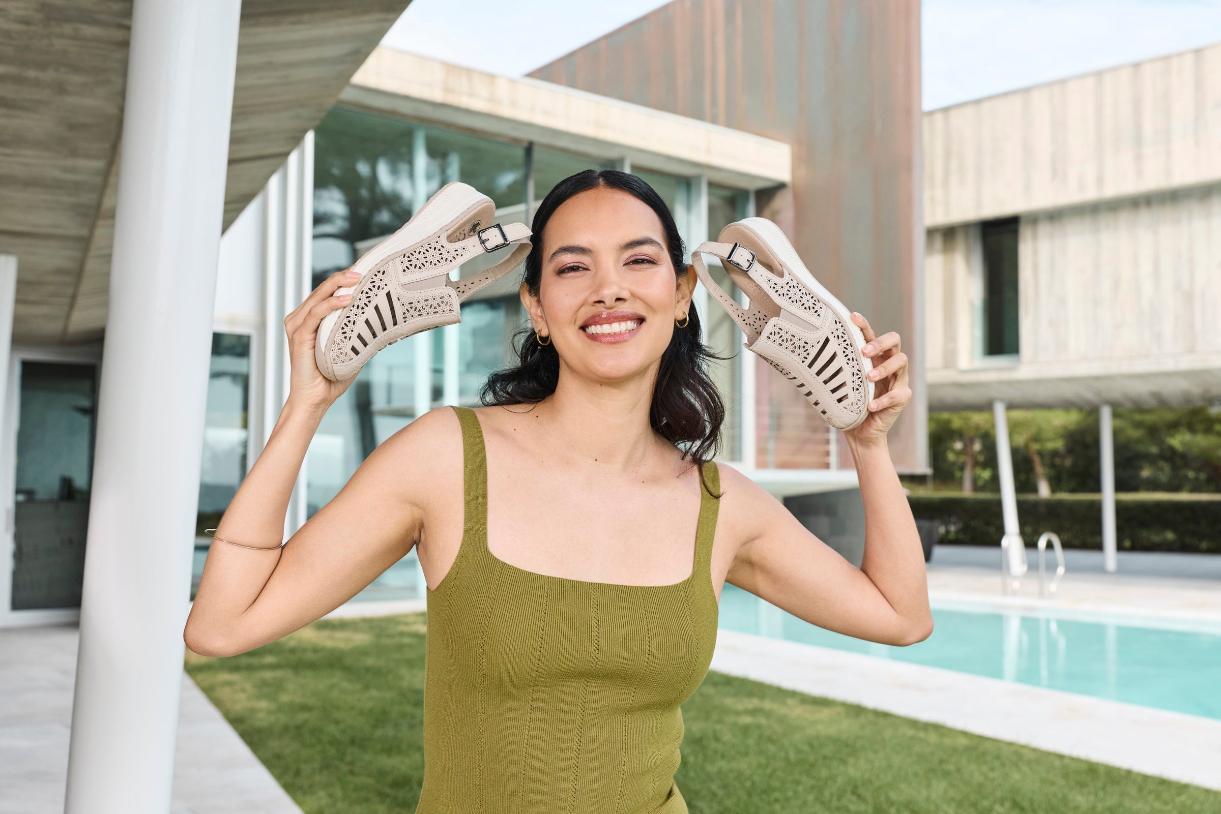 Comfortable sandals and sneakers